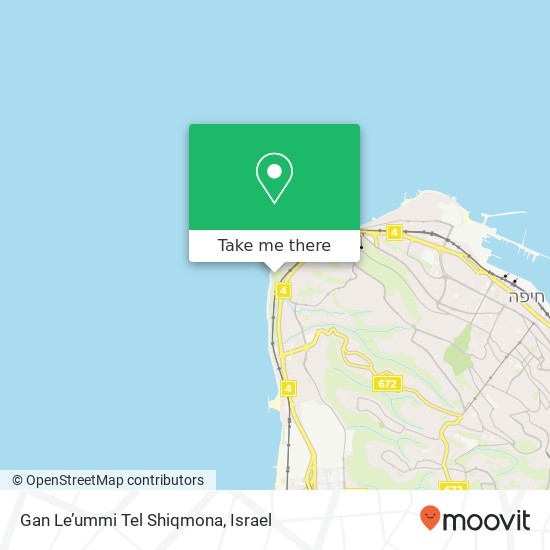 Gan Le’ummi Tel Shiqmona map