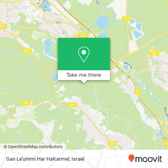 Gan Le’ummi Har HaKarmel map