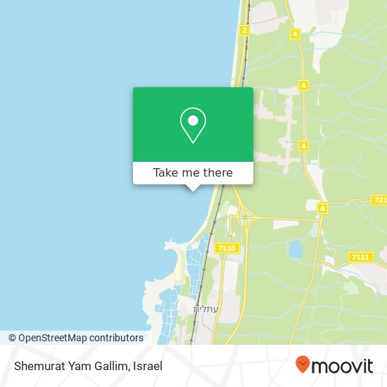 Карта Shemurat Yam Gallim