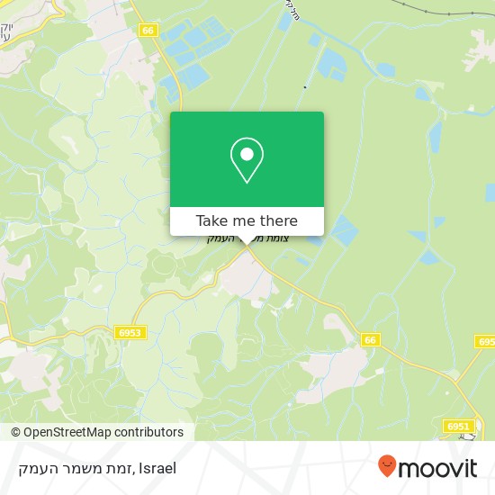 זמת משמר העמק map