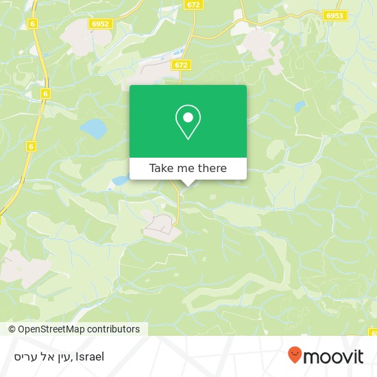 עין אל עריס map