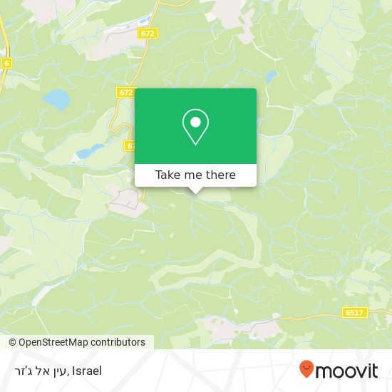 עין אל ג’זר map