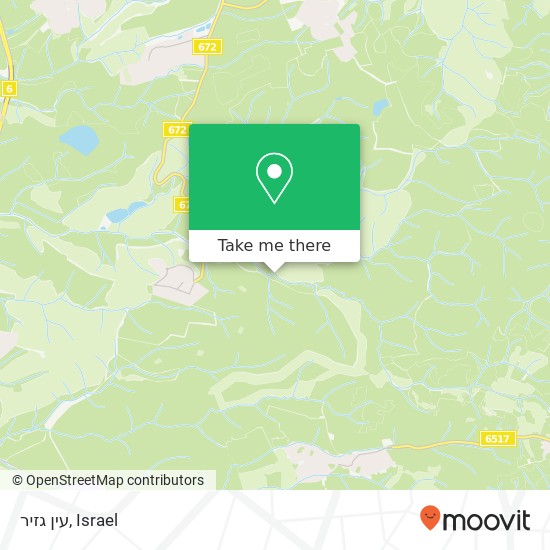 עין גזיר map