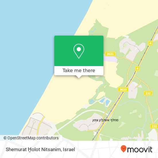 Shemurat H̱olot Nitsanim map