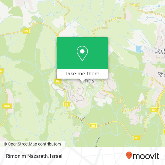 Rimonim Nazareth map