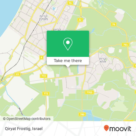 Qiryat Frostig map