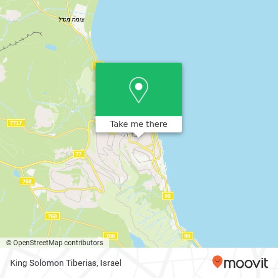 Карта King Solomon Tiberias