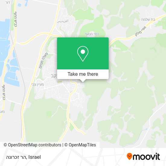 Карта הר זכרונה