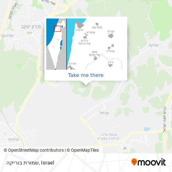 שמורת בוריקה map