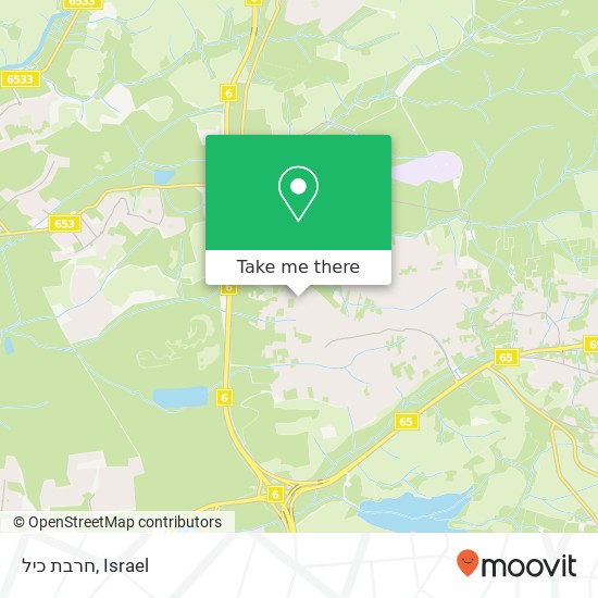 חרבת כיל map