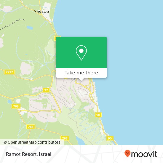 Ramot Resort map