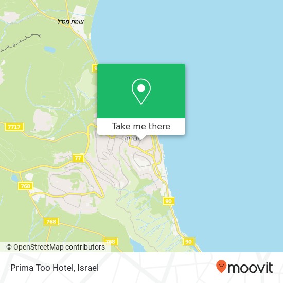 Prima Too Hotel map