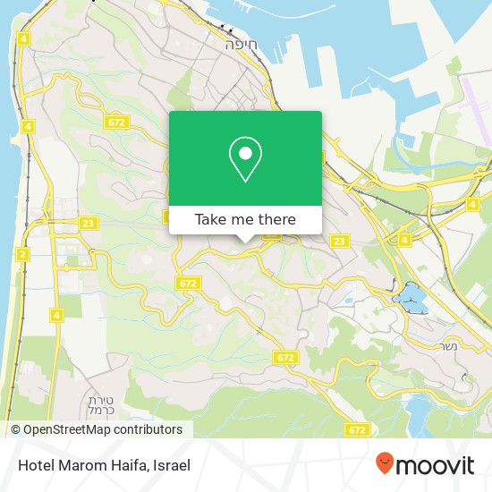Hotel Marom Haifa map