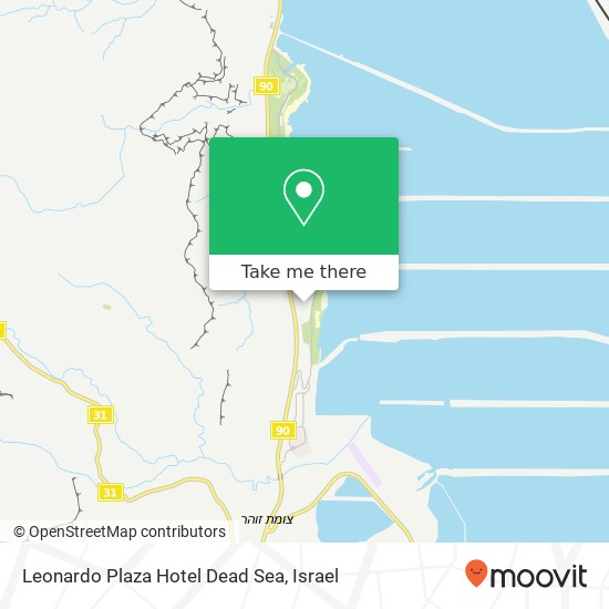 Leonardo Plaza Hotel Dead Sea map