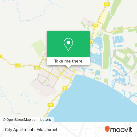 City Apartments Eilat map