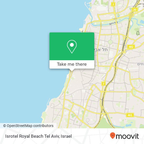 Карта Isrotel Royal Beach Tel Aviv