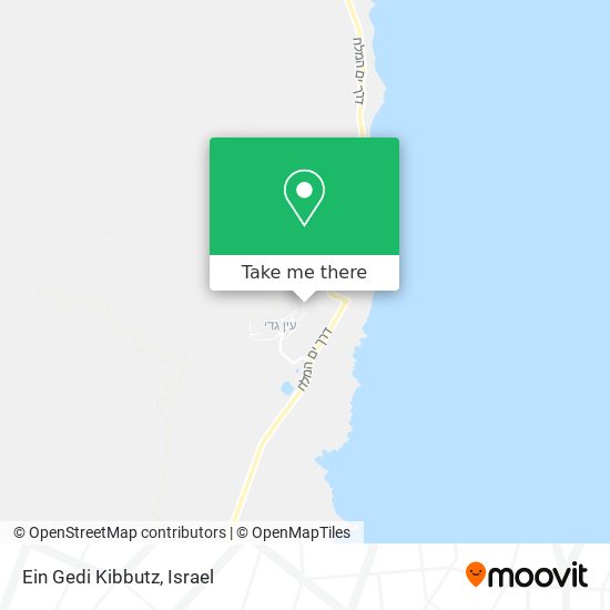 Ein Gedi Kibbutz map