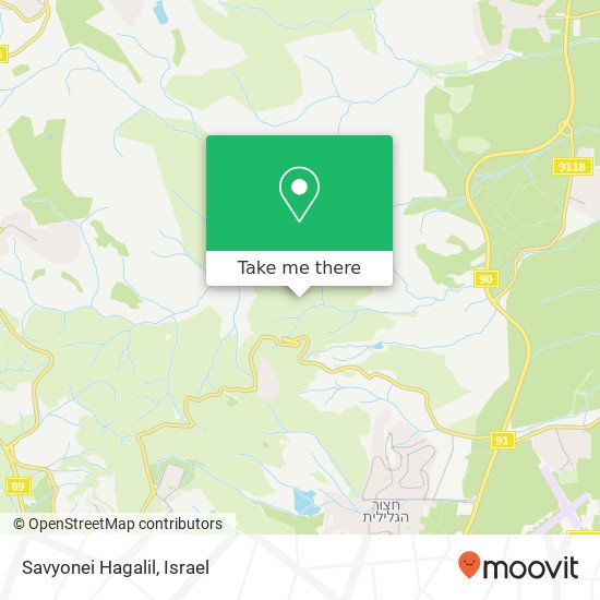 Карта Savyonei Hagalil