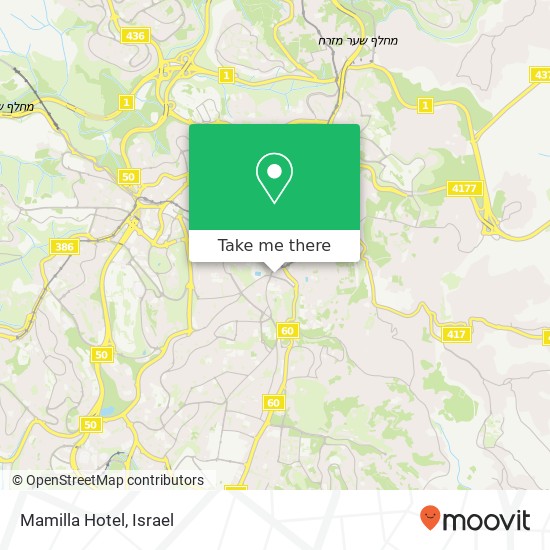 Mamilla Hotel map
