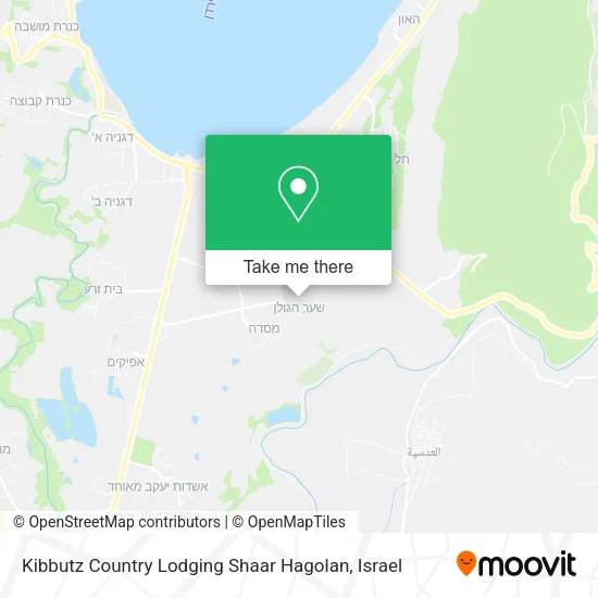 Карта Kibbutz Country Lodging Shaar Hagolan