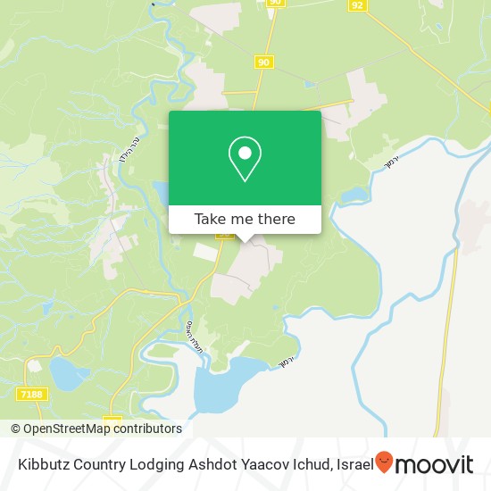 Карта Kibbutz Country Lodging Ashdot Yaacov Ichud