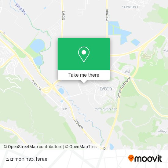 כפר חסידים ב map