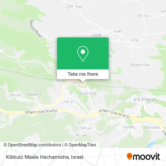 Карта Kibbutz Maale Hachamisha