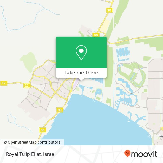 Royal Tulip Eilat map