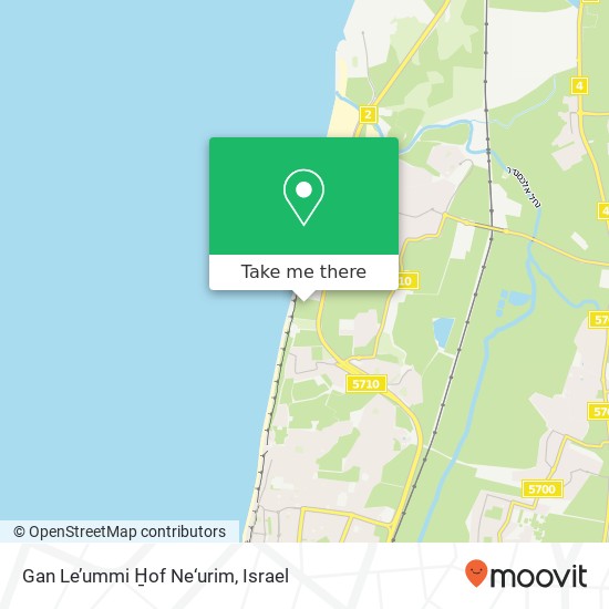 Карта Gan Le’ummi H̱of Ne‘urim