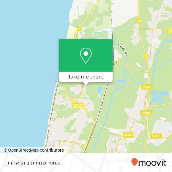 שמורת ביתן אהרון map