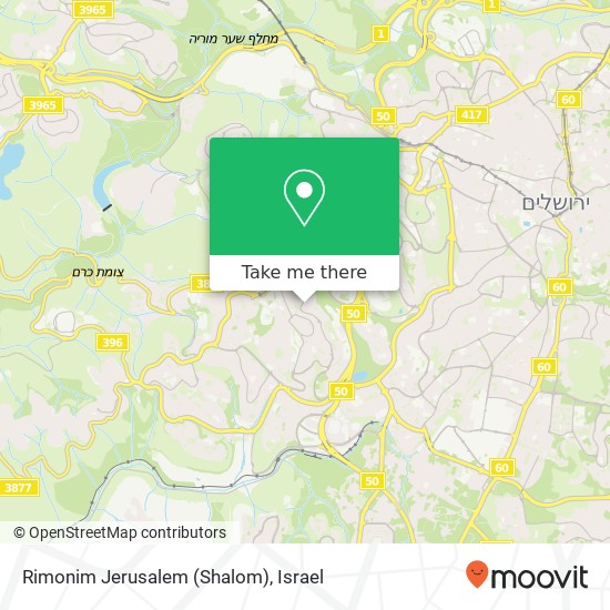Rimonim Jerusalem (Shalom) map