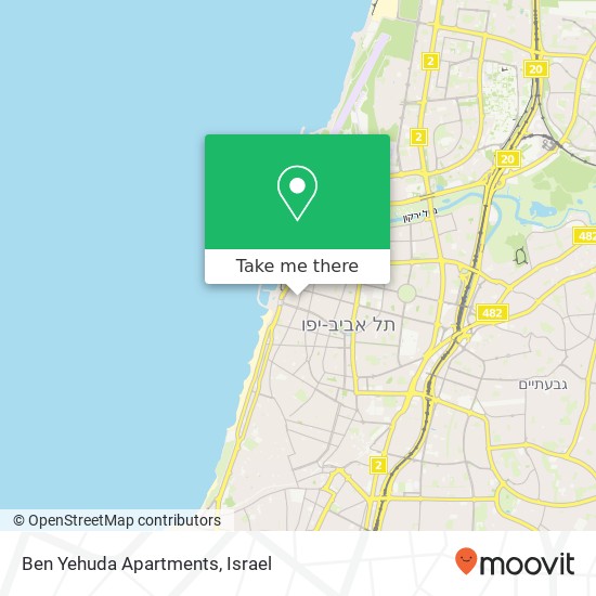 Ben Yehuda Apartments map