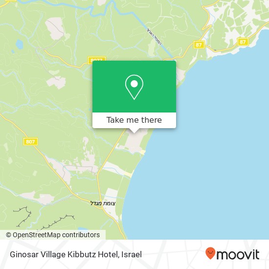 Ginosar Village Kibbutz Hotel map