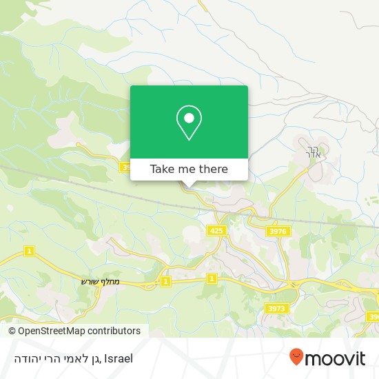 גן לאמי הרי יהודה map