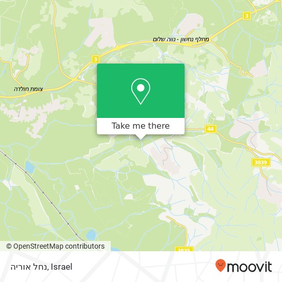 נחל אוריה map