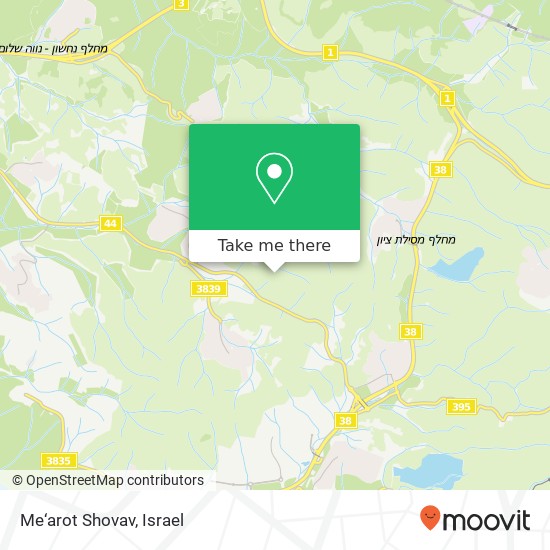 Me‘arot Shovav map