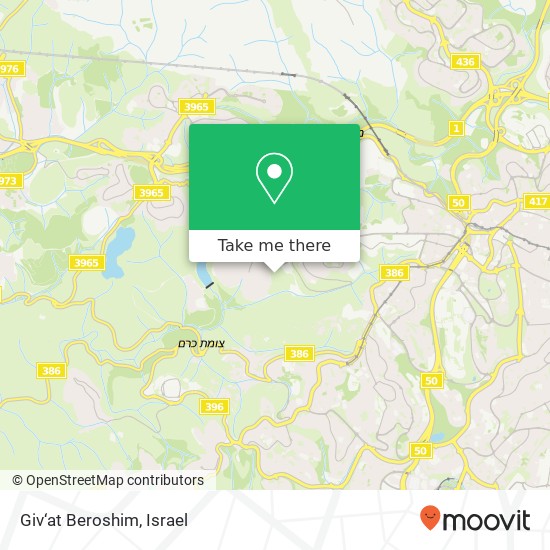 Giv‘at Beroshim map