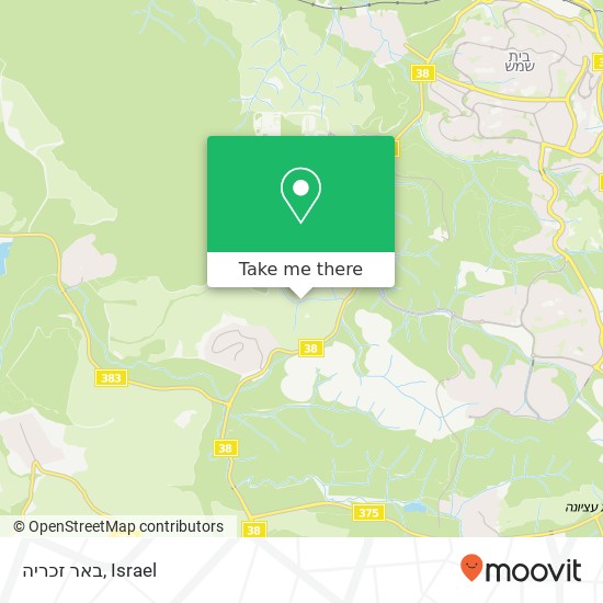 באר זכריה map