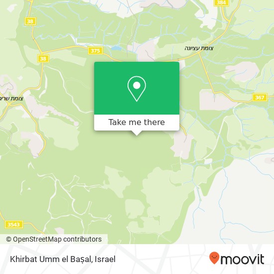Карта Khirbat Umm el Baṣal