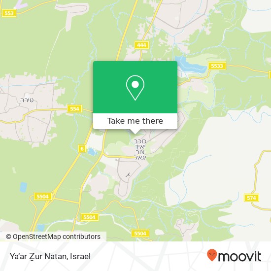 Ya‘ar Ẕur Natan map