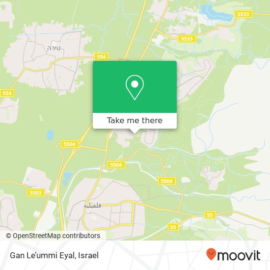 Gan Le’ummi Eyal map