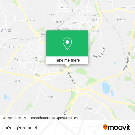 Карта מחלף רמלוד