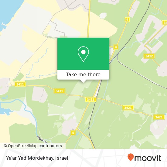 Ya‘ar Yad Mordekhay map