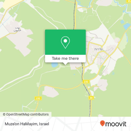 Карта Muze’on HaMayim