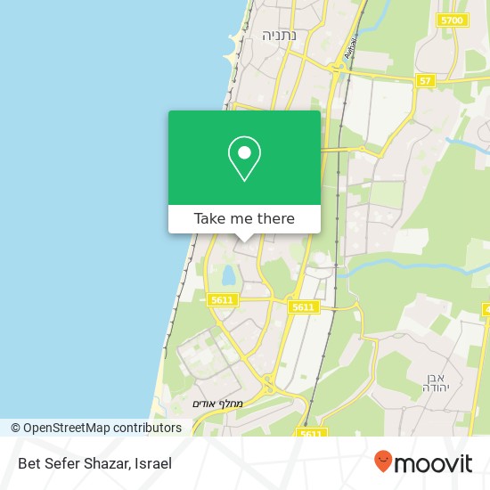 Bet Sefer Shazar map