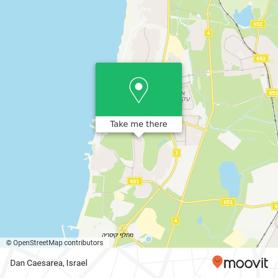 Dan Caesarea map
