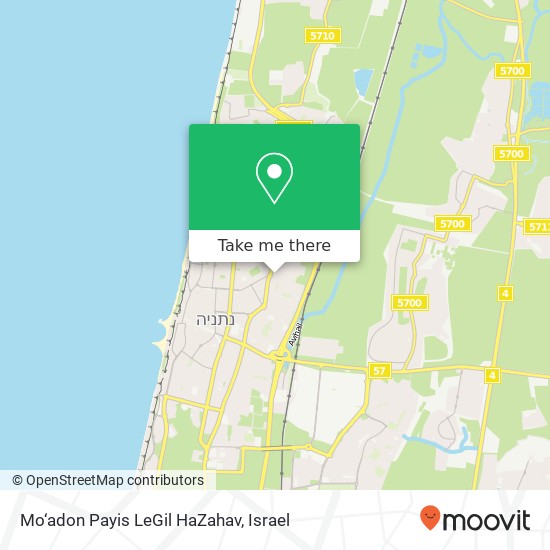 Карта Mo‘adon Payis LeGil HaZahav