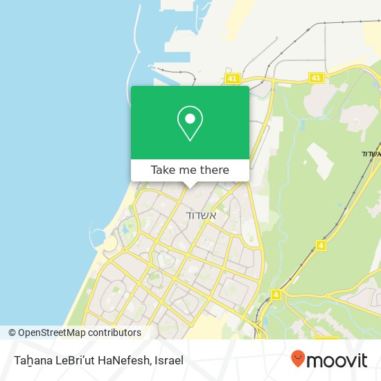 Taẖana LeBri’ut HaNefesh map