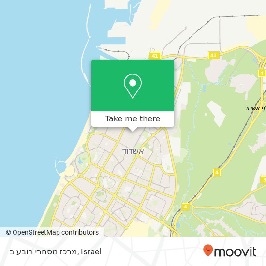 מרכז מסחרי רובע ב map