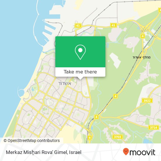 Merkaz Misẖari Rova‘ Gimel map